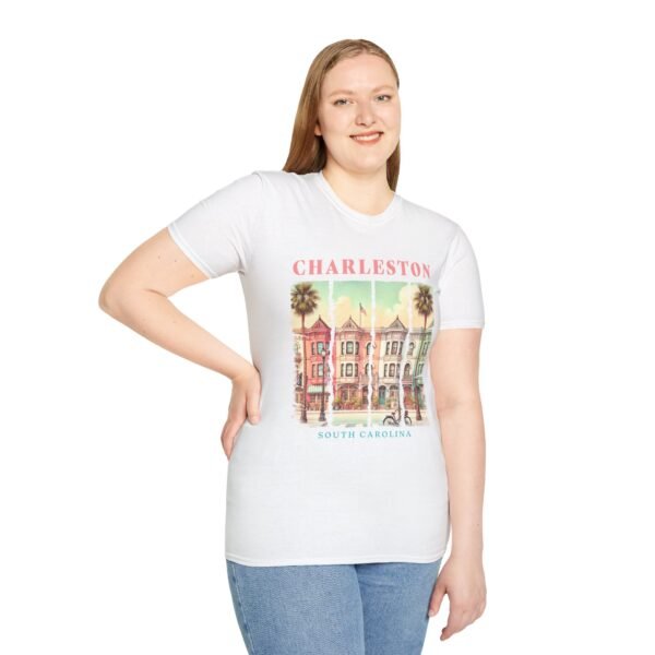 Charleston Vintage T-Shirt, Unisex Tee, Softstyle Apparel, Travel Souvenir, Summer Fashion, Gift for Beach Lovers - Image 13