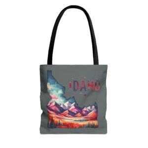 Idaho Mountains Tote Bag, Scenic Nature Bag, Personalized Travel Tote, Eco-Friendly Gift, Hiking Accessory, Adventure Lover’s Bag