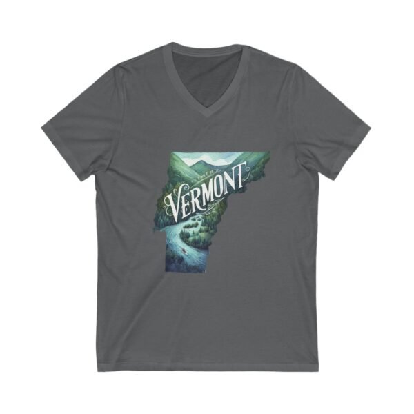 Vermont V-Neck Tee, Unisex Vermont Shirt, Nature Lover's Tee, Travel Souvenir Tee, Gift for Outdoor Enthusiasts - Image 11