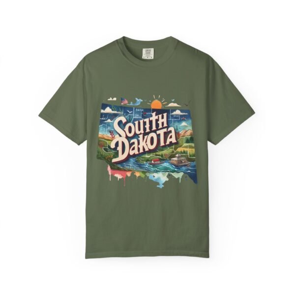 South Dakota Unisex Garment-Dyed T-shirt, Vintage South Dakota Tee, Travel Souvenir Shirt, Perfect for Vacation or Gift, Casual Wear, [...] - Image 37