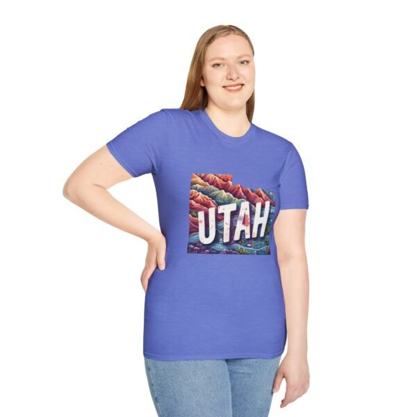 Utah Adventure T-Shirt, Unisex Softstyle Tee, Vintage Nature Shirt, Travel Gift, Summer Attire, Outdoor Lover Apparel - Image 77