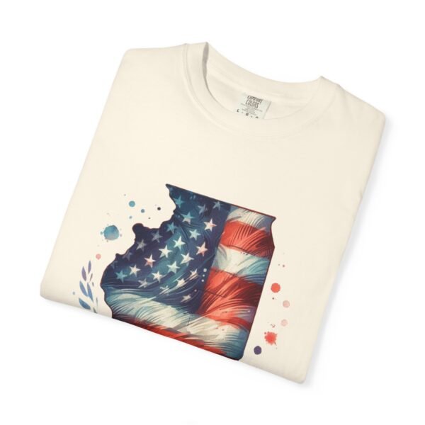 Illinois Flag Unisex T-Shirt, Independence Day Outfit, Patriotic Apparel, Americana Style, Gift for Illinois Residents - Image 15