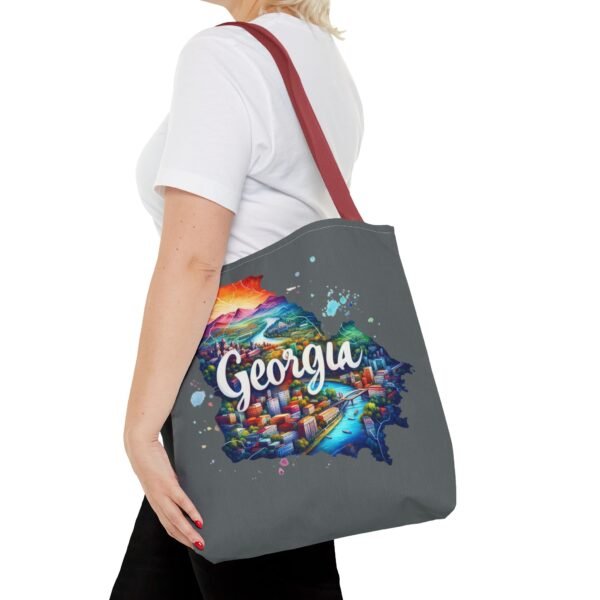 Georgia Tote Bag, Colorful State Map Tote, Travel Bag, Gift for Travelers, Stylish Grocery Tote, Eco-Friendly Bag - Image 22