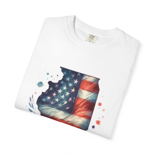 Illinois Flag Unisex T-Shirt, Independence Day Outfit, Patriotic Apparel, Americana Style, Gift for Illinois Residents - Image 9