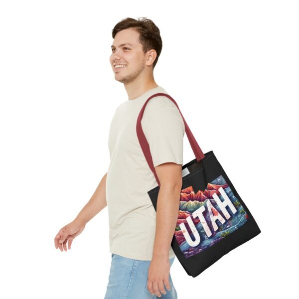 Utah Landscape Tote Bag, Eco-Friendly Shopping, Travel Accessory, Gift for Adventurers, Modern Design, AOP Tote - Image 19