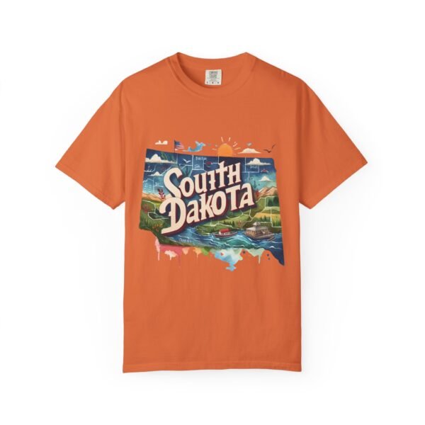 South Dakota Unisex Garment-Dyed T-shirt, Vintage South Dakota Tee, Travel Souvenir Shirt, Perfect for Vacation or Gift, Casual Wear, [...] - Image 31