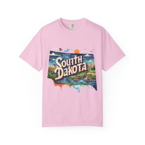 South Dakota Unisex Garment-Dyed T-shirt, Vintage South Dakota Tee, Travel Souvenir Shirt, Perfect for Vacation or Gift, Casual Wear, [...] - Image 79
