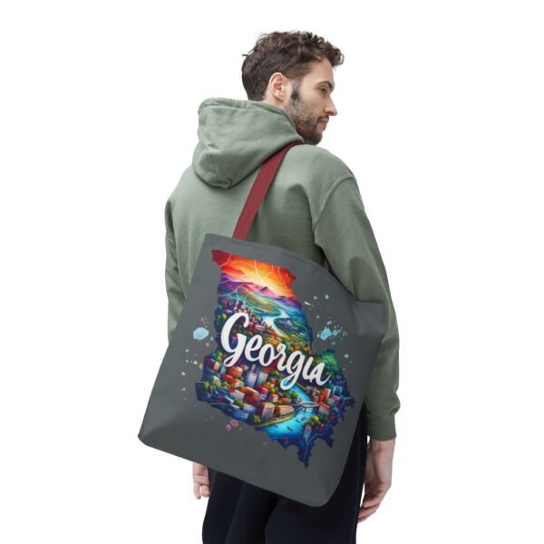 Georgia Tote Bag, Colorful State Map Tote, Travel Bag, Gift for Travelers, Stylish Grocery Tote, Eco-Friendly Bag - Image 29