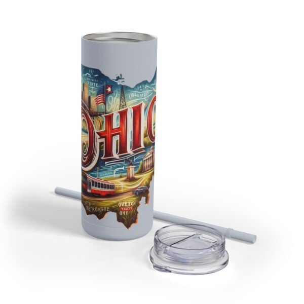Ohio-themed Skinny Matte Tumbler, Stylish Travel Mug, Personalized Gift, Drinkware for Any Occasion, Home and Office Decor, Unique [...] - Image 41