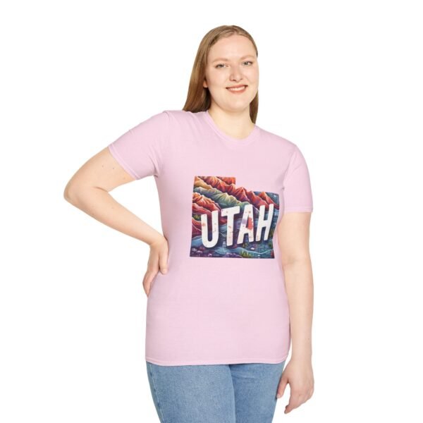 Utah Adventure T-Shirt, Unisex Softstyle Tee, Vintage Nature Shirt, Travel Gift, Summer Attire, Outdoor Lover Apparel - Image 117