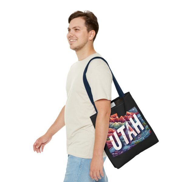 Utah Landscape Tote Bag, Eco-Friendly Shopping, Travel Accessory, Gift for Adventurers, Modern Design, AOP Tote - Image 55