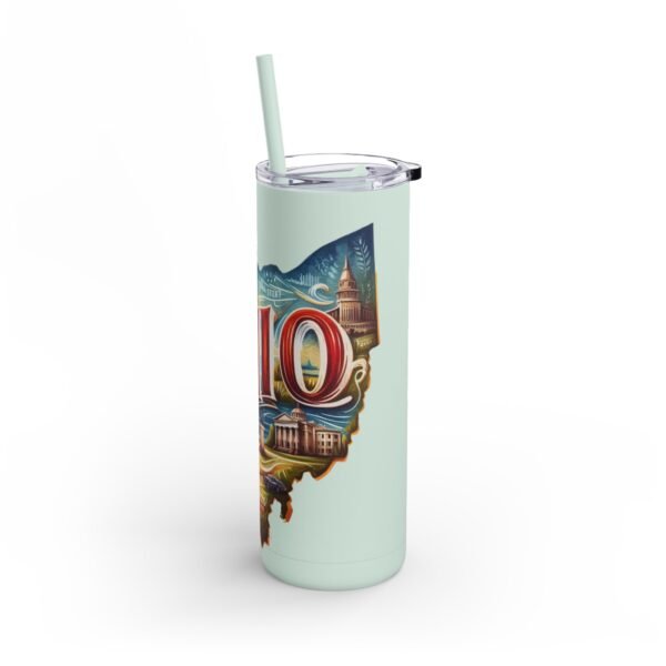 Ohio-themed Skinny Matte Tumbler, Stylish Travel Mug, Personalized Gift, Drinkware for Any Occasion, Home and Office Decor, Unique [...] - Image 27