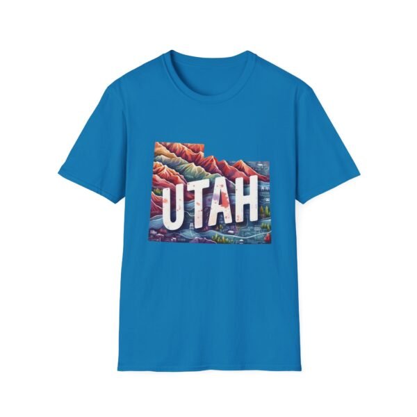 Utah Adventure T-Shirt, Unisex Softstyle Tee, Vintage Nature Shirt, Travel Gift, Summer Attire, Outdoor Lover Apparel - Image 89