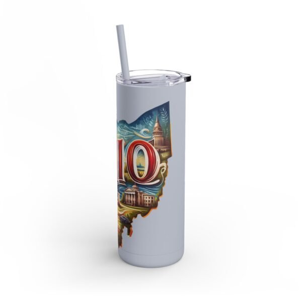 Ohio-themed Skinny Matte Tumbler, Stylish Travel Mug, Personalized Gift, Drinkware for Any Occasion, Home and Office Decor, Unique [...] - Image 45