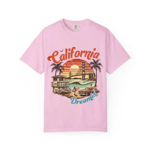 California Dreamin' Unisex Garment-Dyed T-Shirt, Vintage Style Tee, Summer Apparel, Beachwear, Tourist Souvenir, Gift for Travelers - Image 109