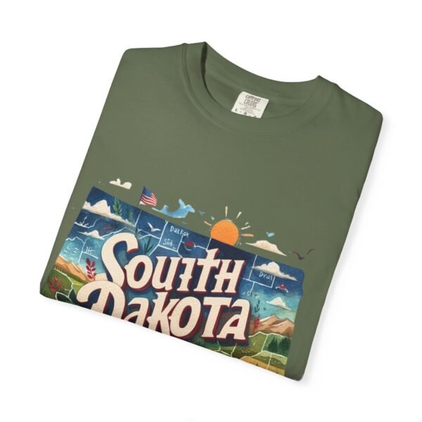 South Dakota Unisex Garment-Dyed T-shirt, Vintage South Dakota Tee, Travel Souvenir Shirt, Perfect for Vacation or Gift, Casual Wear, [...] - Image 39
