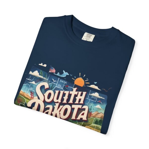 South Dakota Unisex Garment-Dyed T-shirt, Vintage South Dakota Tee, Travel Souvenir Shirt, Perfect for Vacation or Gift, Casual Wear, [...] - Image 69