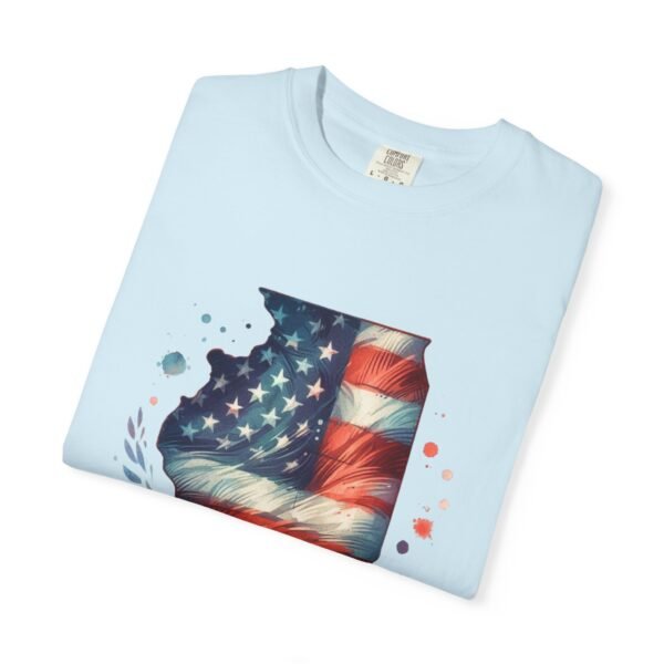 Illinois Flag Unisex T-Shirt, Independence Day Outfit, Patriotic Apparel, Americana Style, Gift for Illinois Residents - Image 4