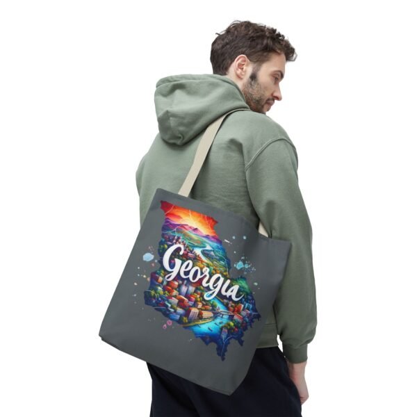 Georgia Tote Bag, Colorful State Map Tote, Travel Bag, Gift for Travelers, Stylish Grocery Tote, Eco-Friendly Bag - Image 54