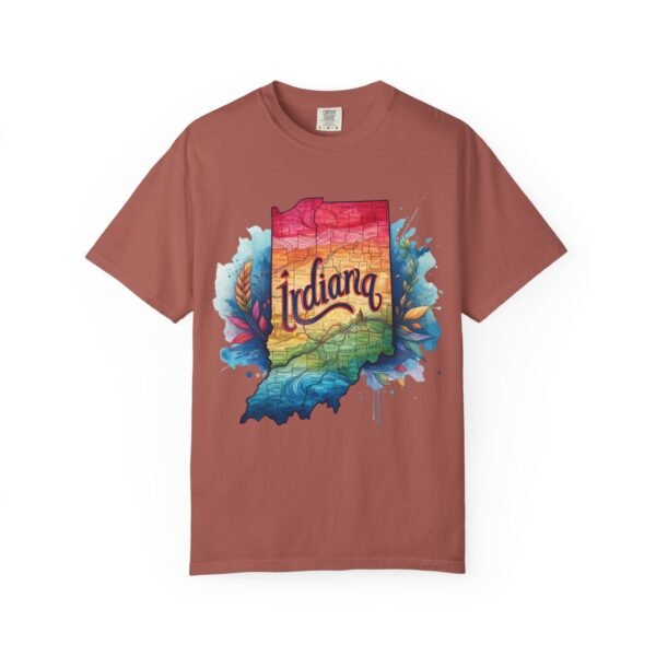 Colorful Indiana T-Shirt, Unisex State Tee, Garment-Dyed Shirt, Indiana Pride Apparel, Travel Souvenir, Gift for Locals - Image 67