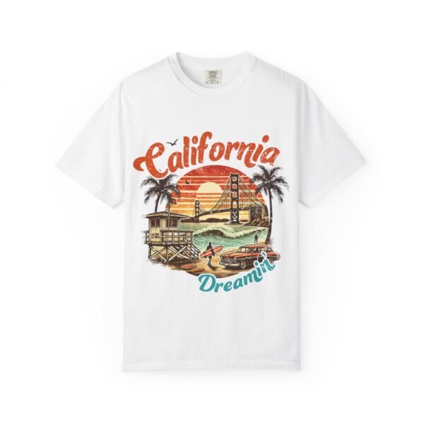 California Dreamin' Unisex Garment-Dyed T-Shirt, Vintage Style Tee, Summer Apparel, Beachwear, Tourist Souvenir, Gift for Travelers - Image 10