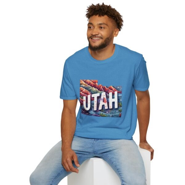 Utah Adventure T-Shirt, Unisex Softstyle Tee, Vintage Nature Shirt, Travel Gift, Summer Attire, Outdoor Lover Apparel - Image 63