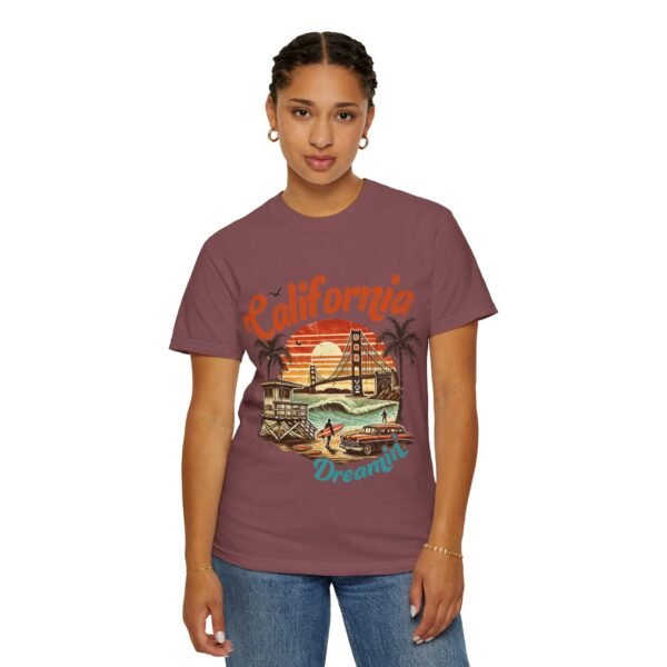 California Dreamin' Unisex Garment-Dyed T-Shirt, Vintage Style Tee, Summer Apparel, Beachwear, Tourist Souvenir, Gift for Travelers - Image 31