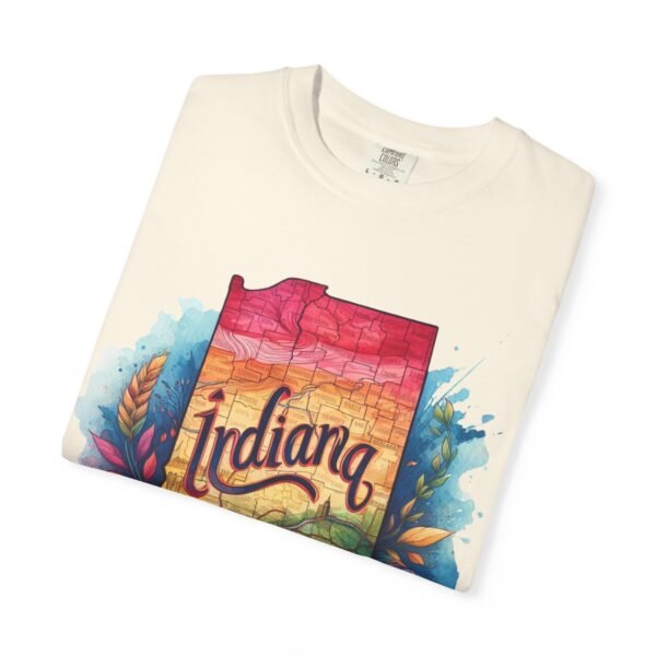 Colorful Indiana T-Shirt, Unisex State Tee, Garment-Dyed Shirt, Indiana Pride Apparel, Travel Souvenir, Gift for Locals - Image 15