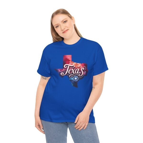 Texas Themed Unisex Heavy Cotton Tee - Perfect for Proud Texans, Gifts, Souvenirs, Casual Wear, Festivals - Image 39