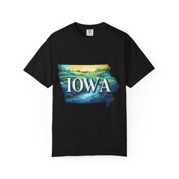 Iowa Scenic Unisex Garment-Dyed T-Shirt, Vintage Tee, Travel Souvenir, Nature Lover Gift, Iowa Pride Apparel, Casual Wear - Image 71
