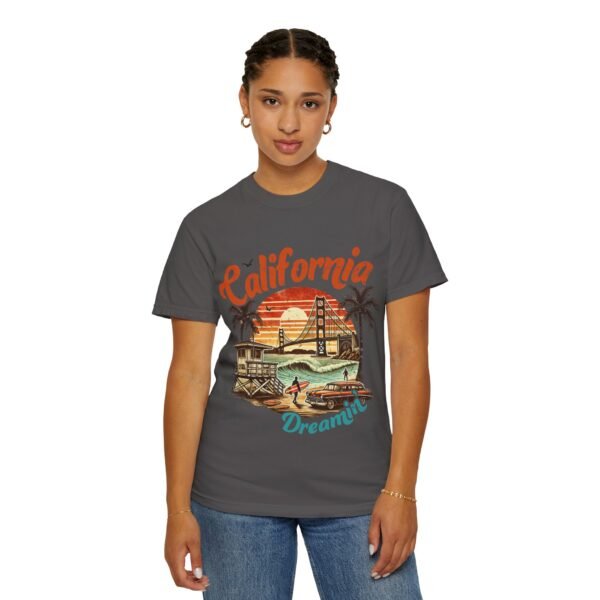 California Dreamin' Unisex Garment-Dyed T-Shirt, Vintage Style Tee, Summer Apparel, Beachwear, Tourist Souvenir, Gift for Travelers - Image 94