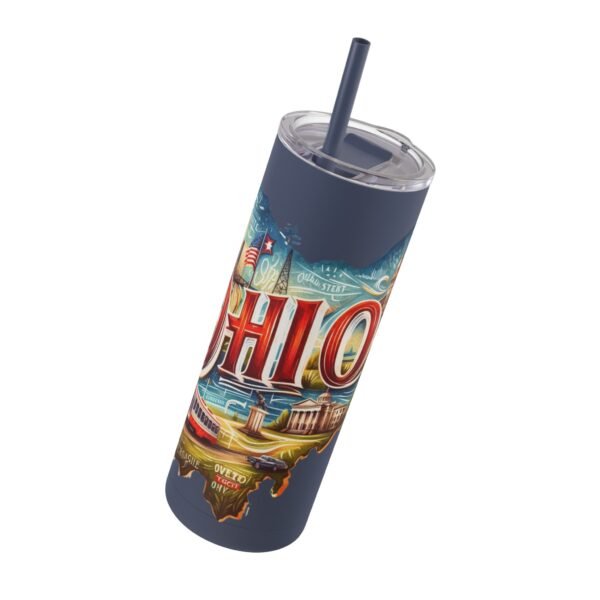 Ohio-themed Skinny Matte Tumbler, Stylish Travel Mug, Personalized Gift, Drinkware for Any Occasion, Home and Office Decor, Unique [...] - Image 52