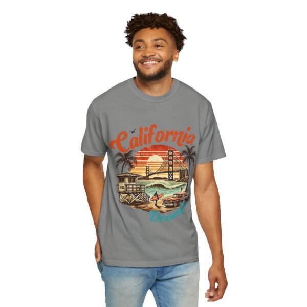 California Dreamin' Unisex Garment-Dyed T-Shirt, Vintage Style Tee, Summer Apparel, Beachwear, Tourist Souvenir, Gift for Travelers - Image 78