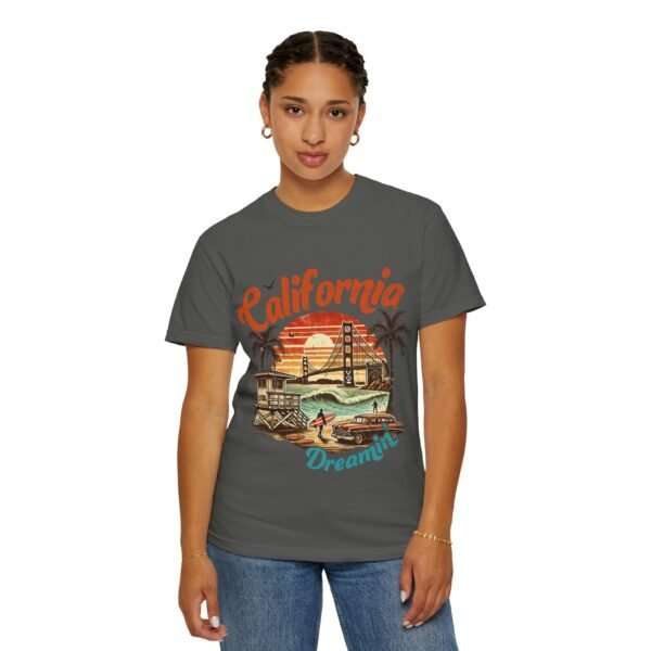 California Dreamin' Unisex Garment-Dyed T-Shirt, Vintage Style Tee, Summer Apparel, Beachwear, Tourist Souvenir, Gift for Travelers - Image 49