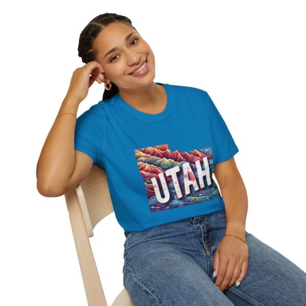 Utah Adventure T-Shirt, Unisex Softstyle Tee, Vintage Nature Shirt, Travel Gift, Summer Attire, Outdoor Lover Apparel - Image 96