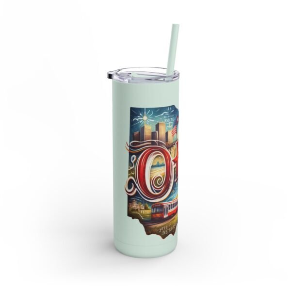 Ohio-themed Skinny Matte Tumbler, Stylish Travel Mug, Personalized Gift, Drinkware for Any Occasion, Home and Office Decor, Unique [...] - Image 20
