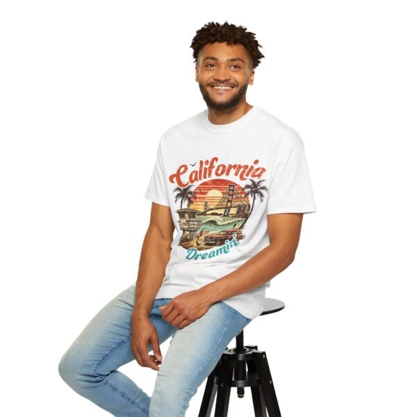 California Dreamin' Unisex Garment-Dyed T-Shirt, Vintage Style Tee, Summer Apparel, Beachwear, Tourist Souvenir, Gift for Travelers - Image 18