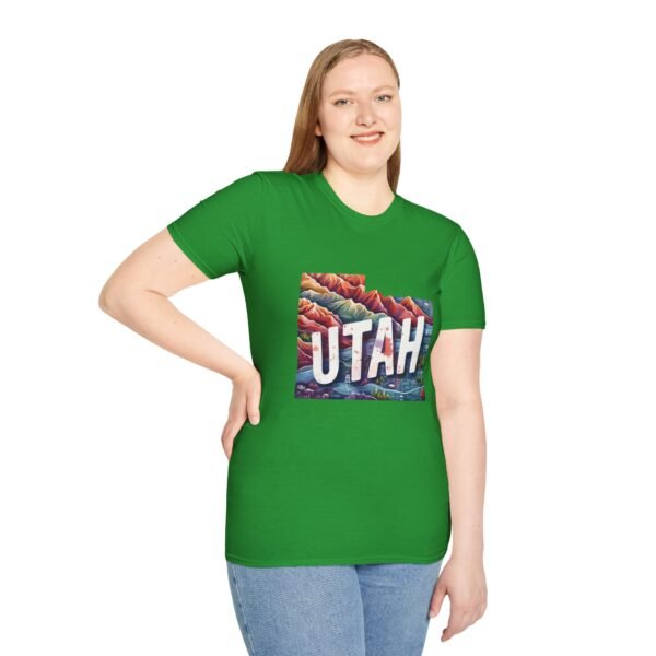 Utah Adventure T-Shirt, Unisex Softstyle Tee, Vintage Nature Shirt, Travel Gift, Summer Attire, Outdoor Lover Apparel - Image 45