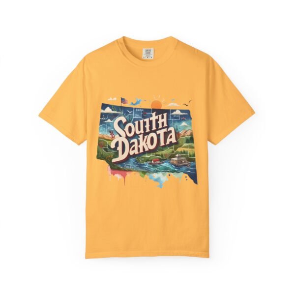 South Dakota Unisex Garment-Dyed T-shirt, Vintage South Dakota Tee, Travel Souvenir Shirt, Perfect for Vacation or Gift, Casual Wear, [...] - Image 25