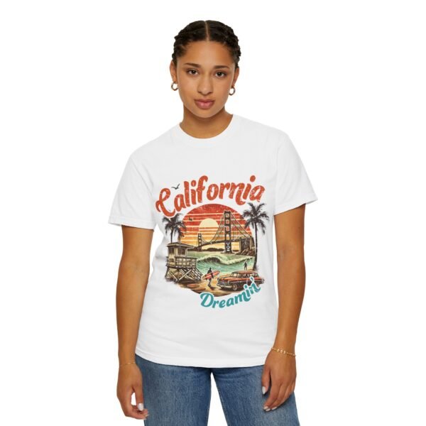 California Dreamin' Unisex Garment-Dyed T-Shirt, Vintage Style Tee, Summer Apparel, Beachwear, Tourist Souvenir, Gift for Travelers - Image 13