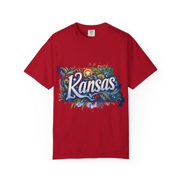 Kansas Floral Unisex T-Shirt, Graphic Tee, Gift for Kansans, State Pride Shirt, Casual Wear, Summer Shirt - Image 127