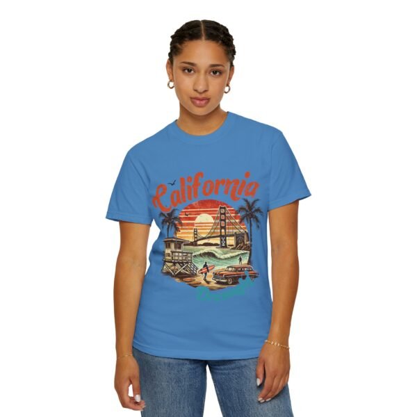 California Dreamin' Unisex Garment-Dyed T-Shirt, Vintage Style Tee, Summer Apparel, Beachwear, Tourist Souvenir, Gift for Travelers - Image 85