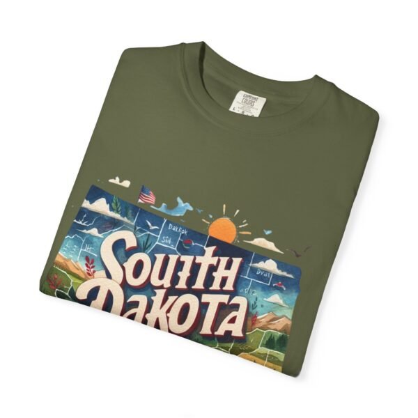 South Dakota Unisex Garment-Dyed T-shirt, Vintage South Dakota Tee, Travel Souvenir Shirt, Perfect for Vacation or Gift, Casual Wear, [...] - Image 45