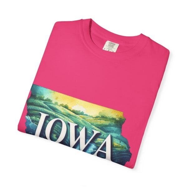 Iowa Scenic Unisex Garment-Dyed T-Shirt, Vintage Tee, Travel Souvenir, Nature Lover Gift, Iowa Pride Apparel, Casual Wear - Image 87