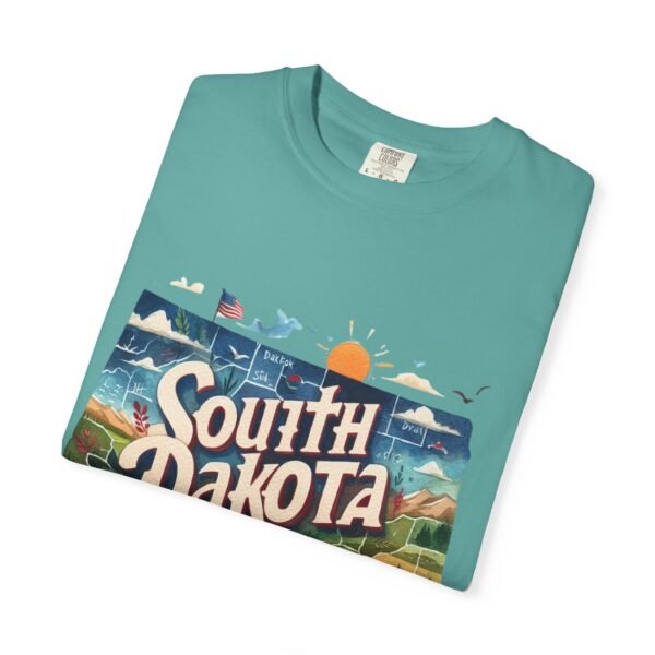South Dakota Unisex Garment-Dyed T-shirt, Vintage South Dakota Tee, Travel Souvenir Shirt, Perfect for Vacation or Gift, Casual Wear, [...] - Image 63