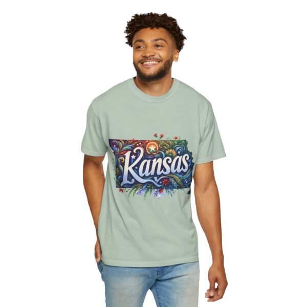 Kansas Floral Unisex T-Shirt, Graphic Tee, Gift for Kansans, State Pride Shirt, Casual Wear, Summer Shirt - Image 52