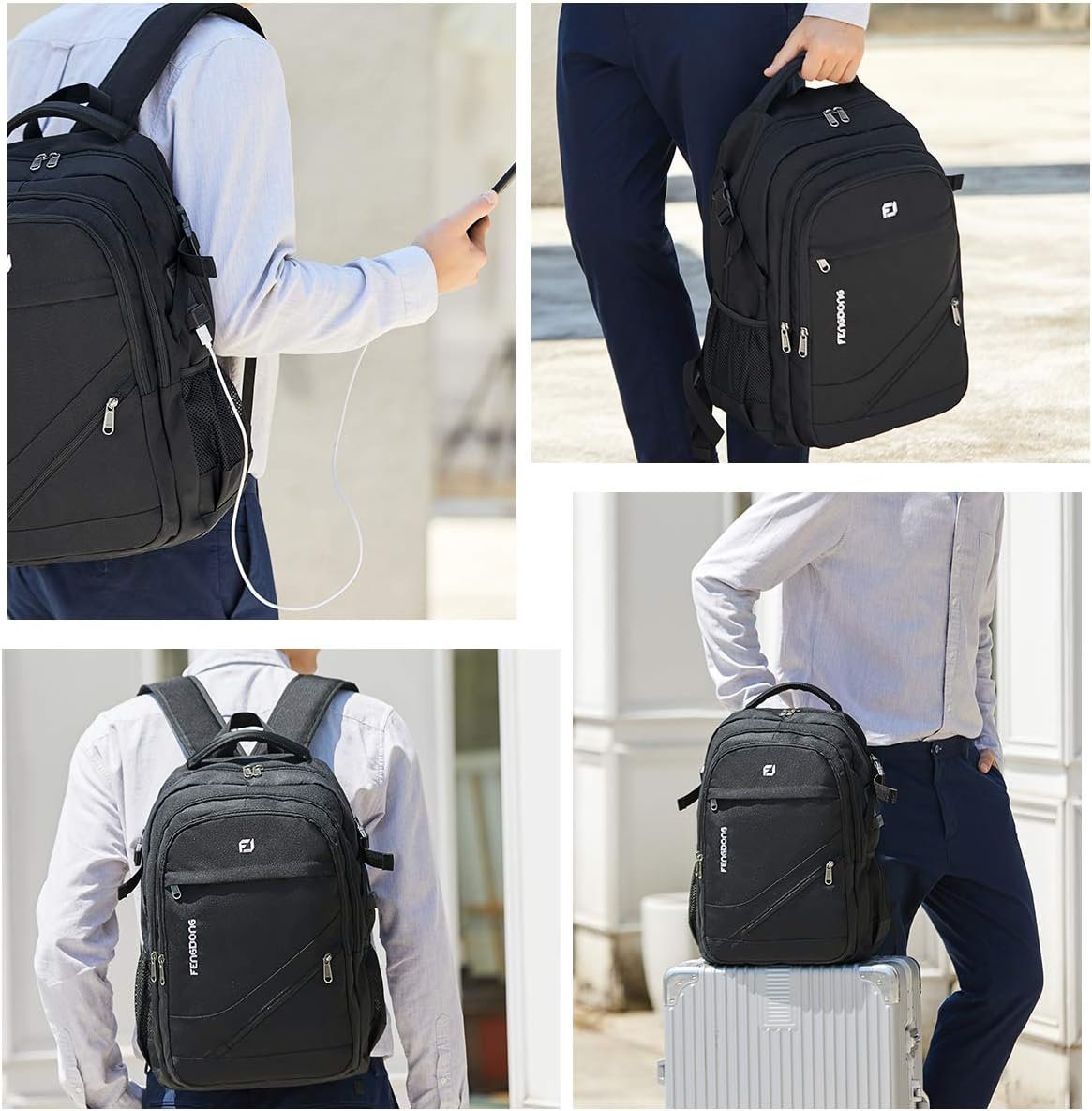 Durable Waterproof Travel Laptop Backpack 17.3 inc... - Image 7