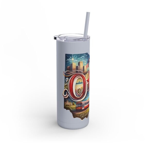 Ohio-themed Skinny Matte Tumbler, Stylish Travel Mug, Personalized Gift, Drinkware for Any Occasion, Home and Office Decor, Unique [...] - Image 38