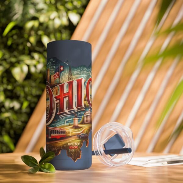 Ohio-themed Skinny Matte Tumbler, Stylish Travel Mug, Personalized Gift, Drinkware for Any Occasion, Home and Office Decor, Unique [...] - Image 51