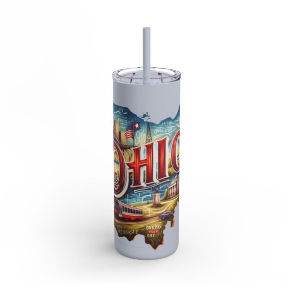 Ohio-themed Skinny Matte Tumbler, Stylish Travel Mug, Personalized Gift, Drinkware for Any Occasion, Home and Office Decor, Unique [...] - Image 37